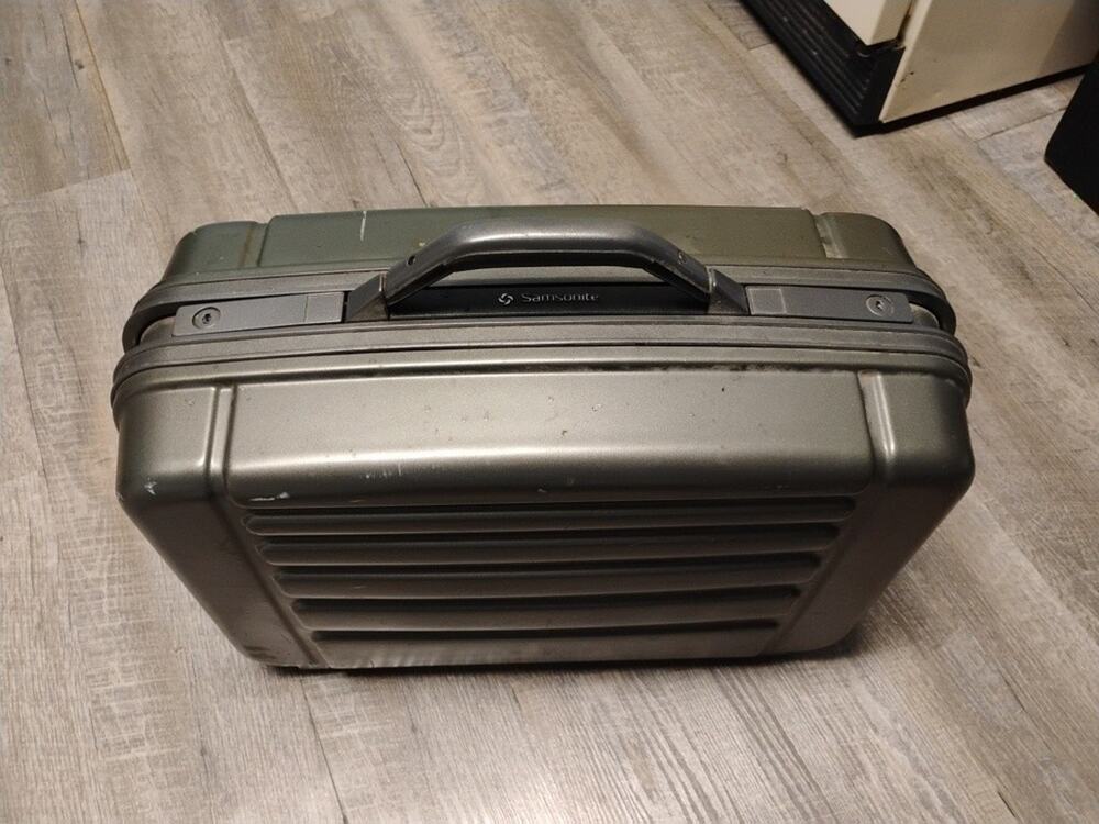 Panasonic PV 200 & Samsonite Camera Storage Hard 170S - 18.5” X 8” -untested